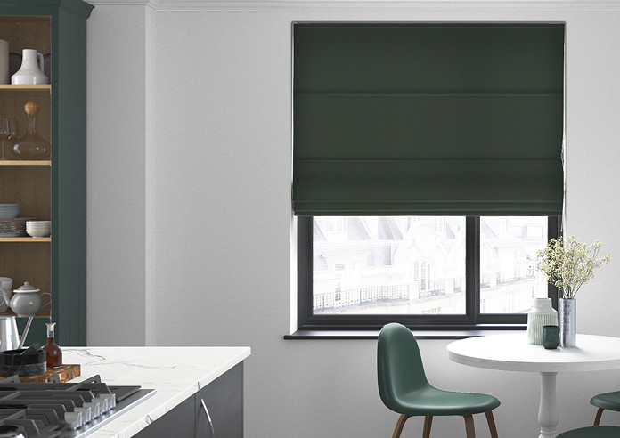 Faux Suede, Bottle Green - Roman Blind - Image 3